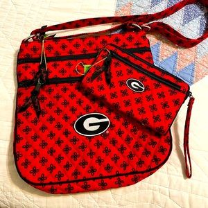 Vera Bradley Collegiate Crossbody & Wristlet Set